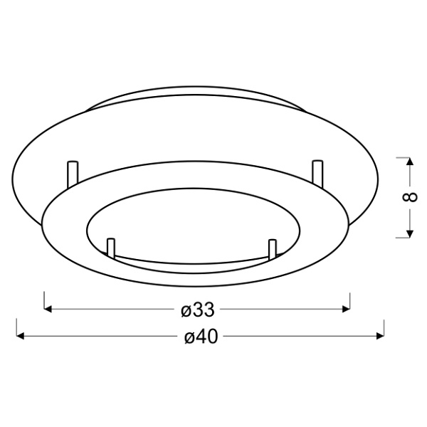Merle Lampa Sufitowa Plafon 40 18W Led 3000K Biały Candellux