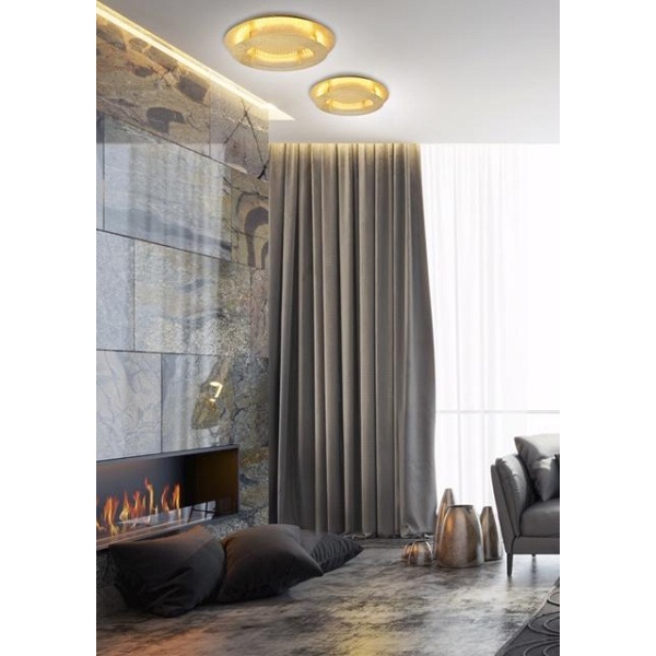 Merle Lampa Sufitowa Plafon 40 18W Led 3000K Złoty Candellux