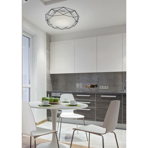 Sven Lampa Sufitowa Plafon 43 16W Led 3000K Czarny Candellux