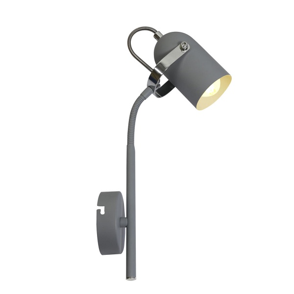 Gray Lampa Kinkiet Na Wysięgniku 1X40W E14 Szary Candellux