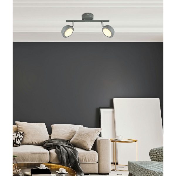 Mild Lampa Sufitowa Listwa 2X6W Led Szary 3000K Candellux