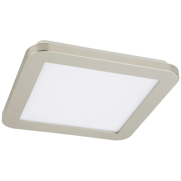 Nexit Lampa Sufitowa Plafon 22,5X22,5 12W Led Ip44 Satyna+Biały 3000K Candellux