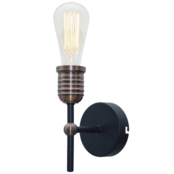 Kirimu Lampa Kinkiet 1X60W E27 Czarny Candellux