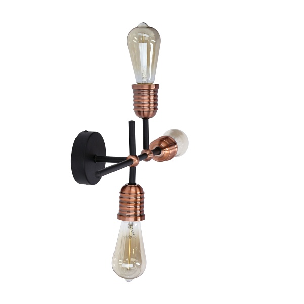 Kirimu Lampa Sufitowa 3X60W E27 Czarny Candellux