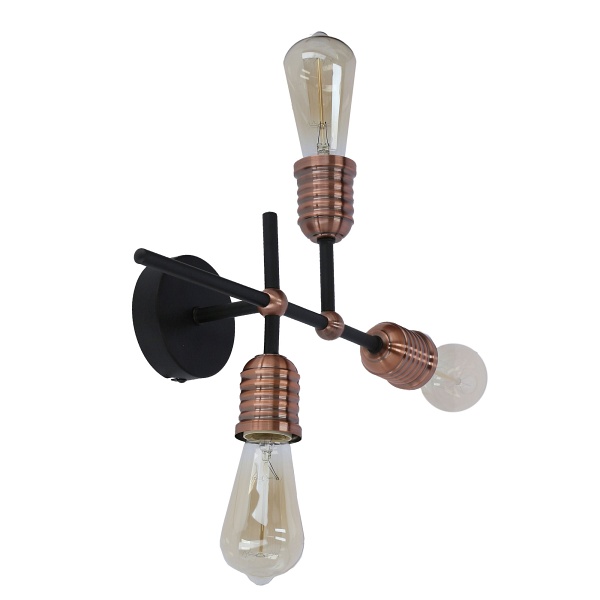 Kirimu Lampa Sufitowa 3X60W E27 Czarny Candellux