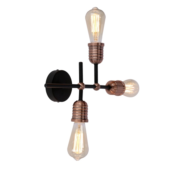 Kirimu Lampa Sufitowa 3X60W E27 Czarny Candellux