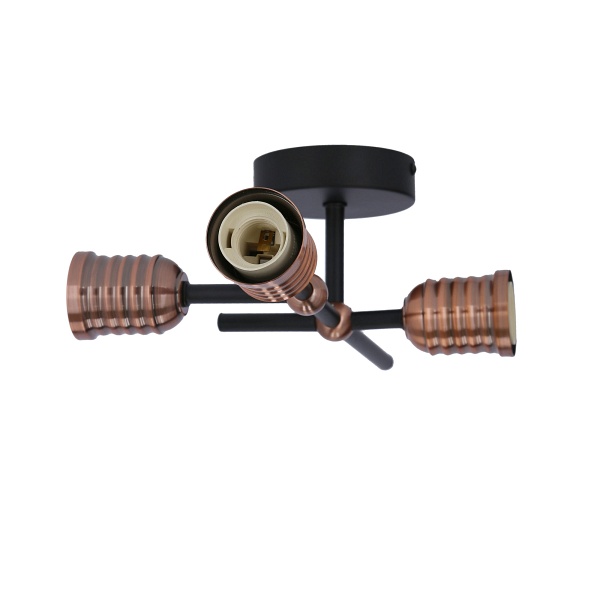 Kirimu Lampa Sufitowa 3X60W E27 Czarny Candellux