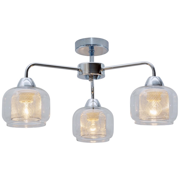 Ray Lampa Sufitowa 3X40W E14 Chrom Candellux