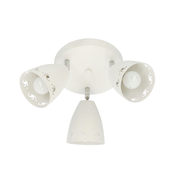 Coty Lampa Sufitowa Plafon 3X40W E14 Biały Mat Candellux
