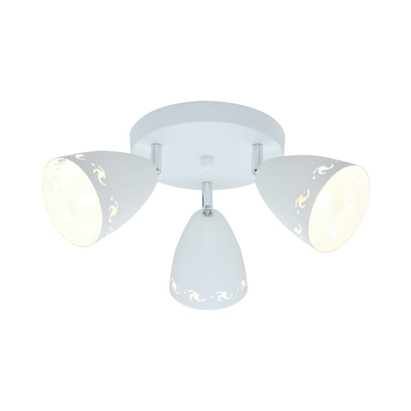 Coty Lampa Sufitowa Plafon 3X40W E14 Biały Mat Candellux
