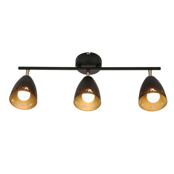 Coty Lampa Sufitowa Listwa 3X40W E14 Czarny Candellux