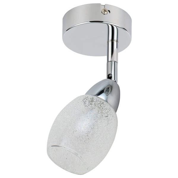 Rico Lampa Kinkiet 1X6W Led Smd Główka Okrągła 1E Z Przegubem Kd System Klosz Wymienny Chrom/Bezbarwny Candellux