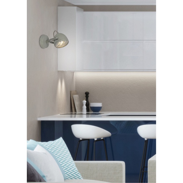 Pent Lampa Kinkiet 1X50W Gu10 Betonowy Szary Candellux