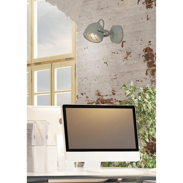 Pent Lampa Kinkiet 1X50W Gu10 Betonowy Szary Candellux