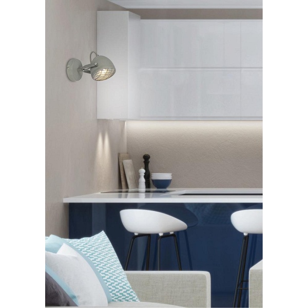 Pent Lampa Kinkiet 1X50W Gu10 Betonowy Szary Candellux