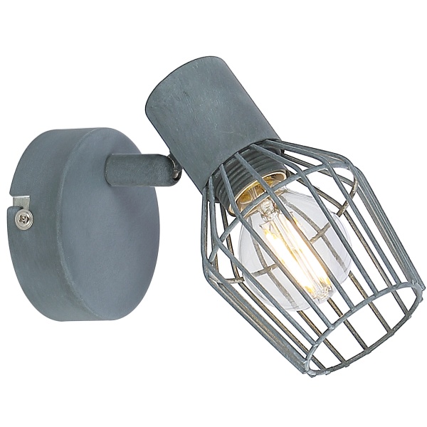 Viking Lampa Kinkiet 1X40W E14 Szary Candellux