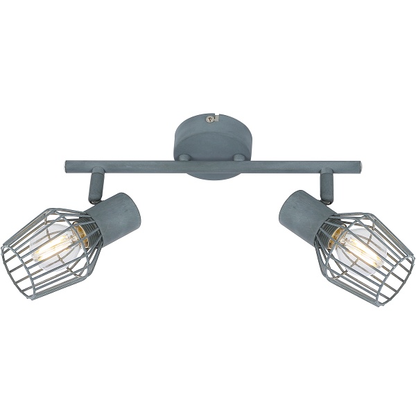 Viking Lampa Sufitowa Listwa 2X40W E14 Szary Candellux