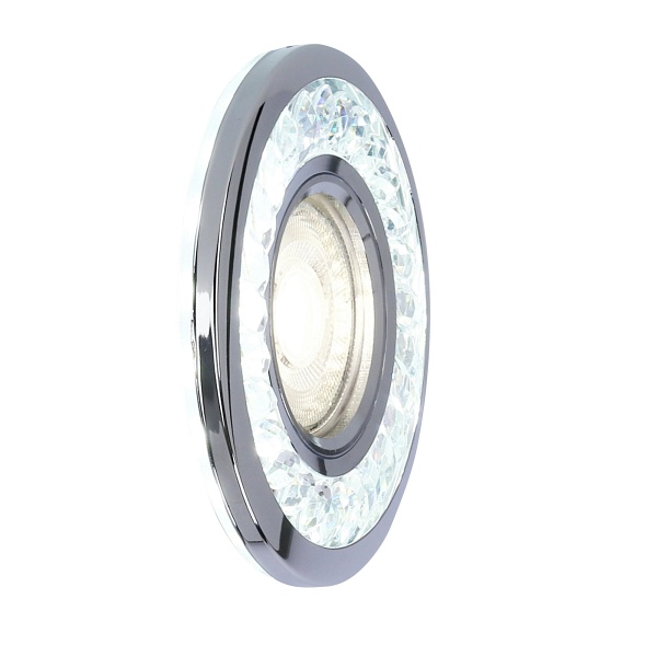 Sk-92 Ch/Tr Gu10 50W+Led Smd 3W 230V Chrom Oczko Sufitowe Lampa Sufitowa Candellux