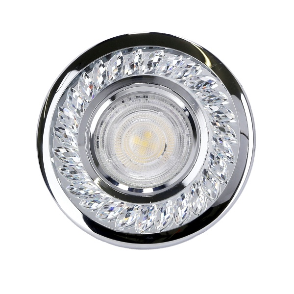 Sk-92 Ch/Tr Gu10 50W+Led Smd 3W 230V Chrom Oczko Sufitowe Lampa Sufitowa Candellux