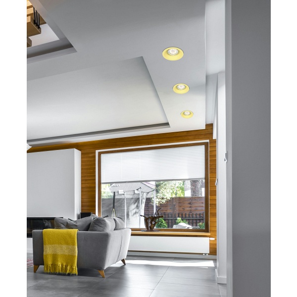 Sa-12 Ye Gu10 Max 35W 230V Oczko Sufitowe Lampa Sufitowa Kolor Żółty Materiał Aluminim Kolor Żółty Candellux