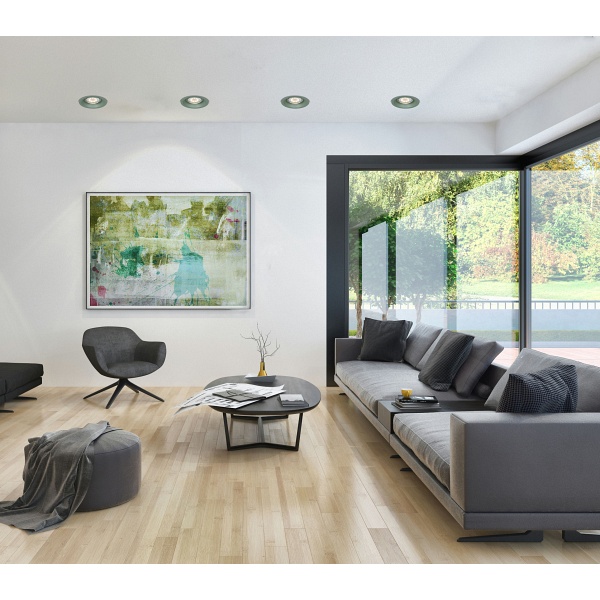 Sa-12 Gr Gu10 Max 35W 230V Oczko Sufitowe Lampa Sufitowa Kolor Zielony Aluminiowa Candellux