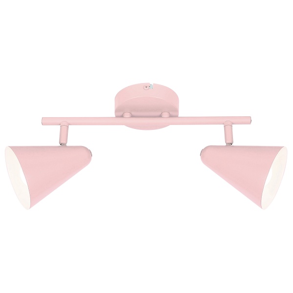 Amor Lampa Sufitowa Listwa 2X40W E14 Jasny Róż Candellux