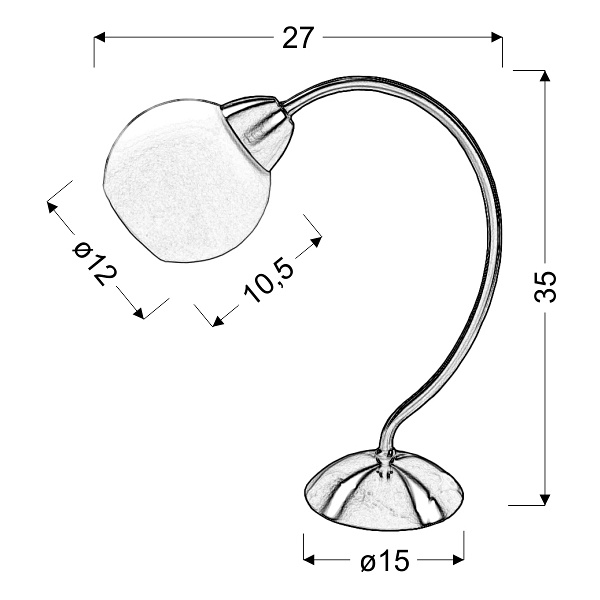 Tobago Lampa 1X40W E14 Satyna Candellux