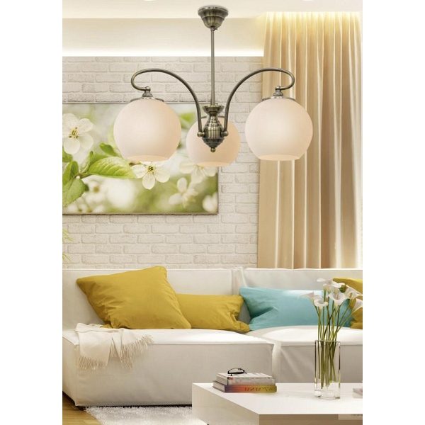 Orbit Lampa Wisząca 3X60W E27 Patynowa Miedź Candellux