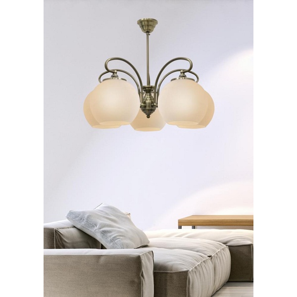 Orbit Lampa Wisząca 5X60W E27 Patynowa Miedź Candellux