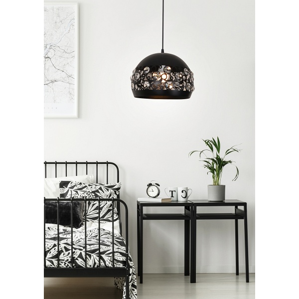 Jolina Lampa Wisząca 30 1X40W E27 Czarny Candellux