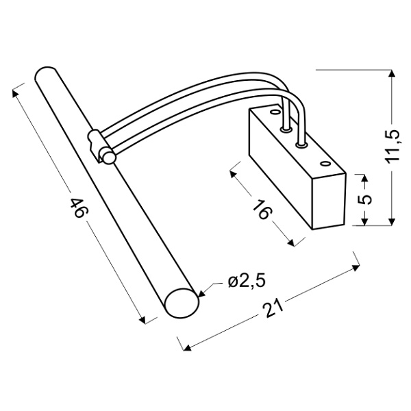 Renoir Lampa Kinkiet 8W Led 4000K Złoto Satyna Candellux