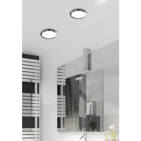 Aquila Lampa Sufitowa Plafon 18 1X40W G9 Satyna Nikiel Ip44 (Bż) Candellux