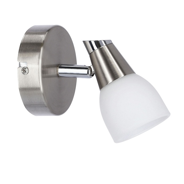 Selia Lampa Kinkiet 1X40W G9 Nikiel Mat/Chrom Biały (Bż) Candellux