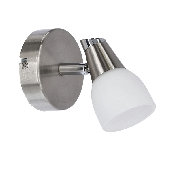 Selia Lampa Kinkiet 1X40W G9 Nikiel Mat/Chrom Biały (Bż) Candellux