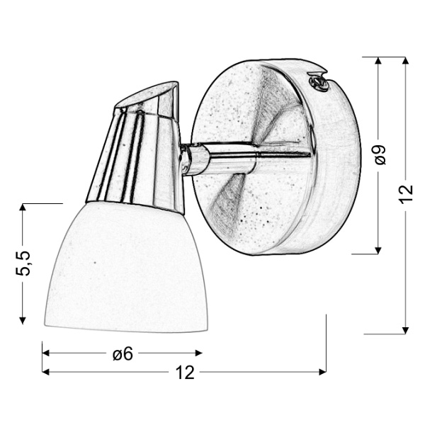 Selia Lampa Kinkiet 1X40W G9 Nikiel Mat/Chrom Biały (Bż) Candellux