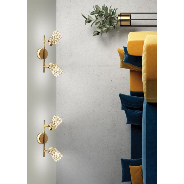 York Lampa Sufitowa Listwa 2X40W G9 Mosiądz (Bż) Candellux