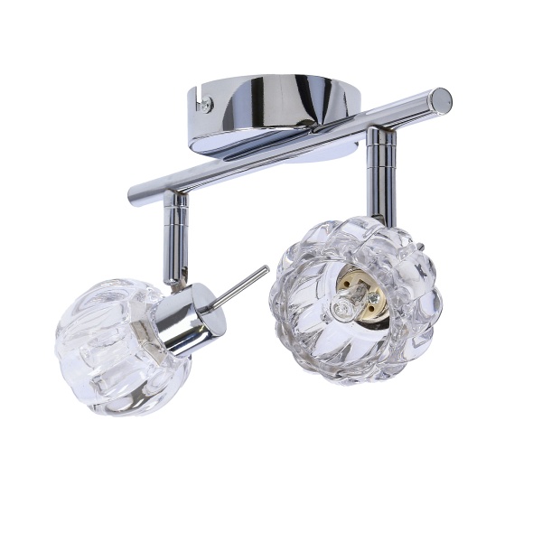 Bombola Lampa Sufitowa Listwa 2X40W G9 Chrom Bez Żarówek Candellux