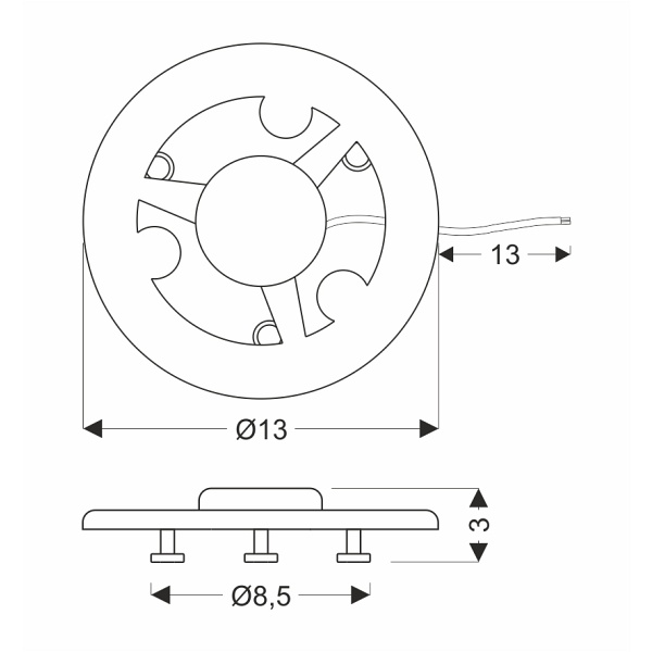 Panel Merc01 12W Led 13Cm 4000K Candellux