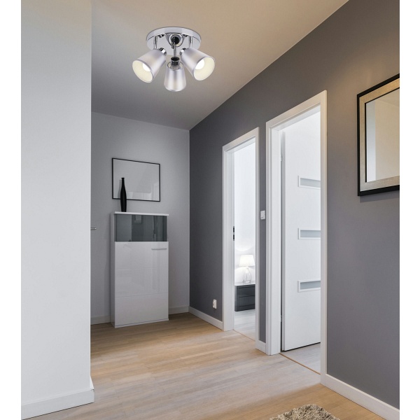 Pin Lampa Sufitowa Plafon 3X40W E14 Chrom Candellux