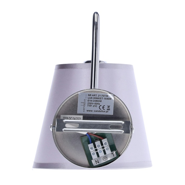 Luk Lampa Kinkiet 1X40W E14 Chrom Candellux