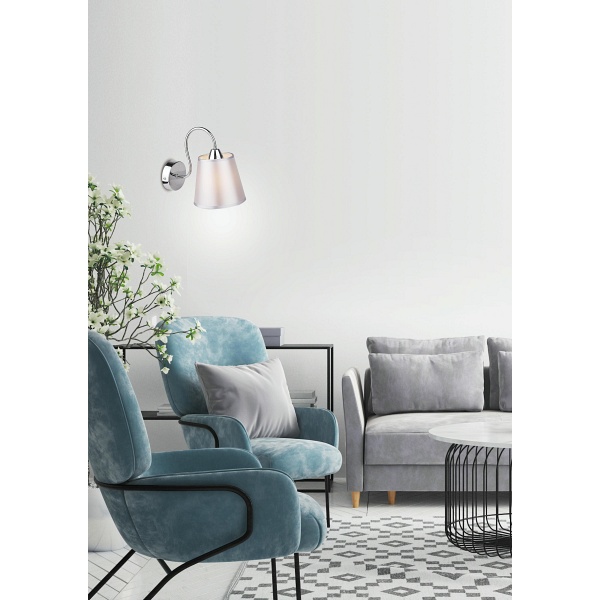 Luk Lampa Kinkiet 1X40W E14 Chrom Candellux