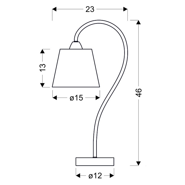 Luk Lampa Gabinetowa 1X40W E14 Chrom Candellux