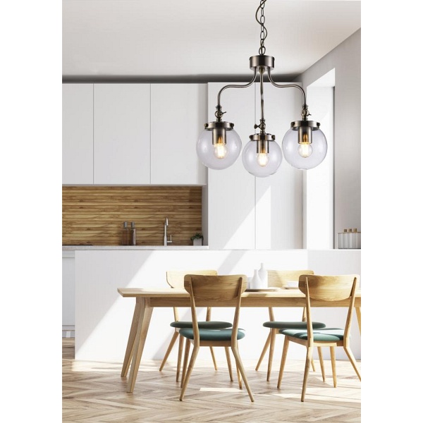 Ballet Lampa Wisząca 3X40W E27 Patynowy Candellux