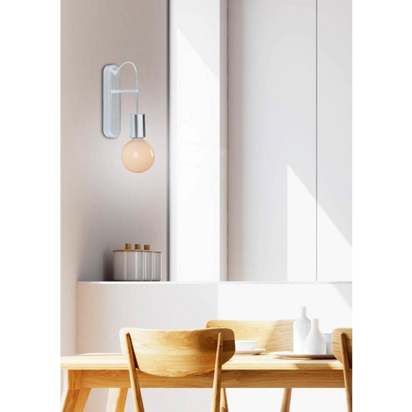 Alto Lampa Kinkiet 1X40W E27 Biały Matowy Candellux