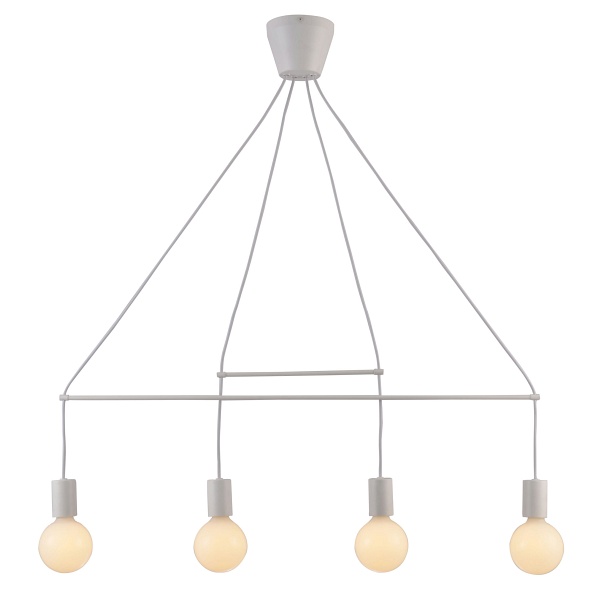 Alto Lampa Wisząca 4X40W E27 Biały Matowy Candellux