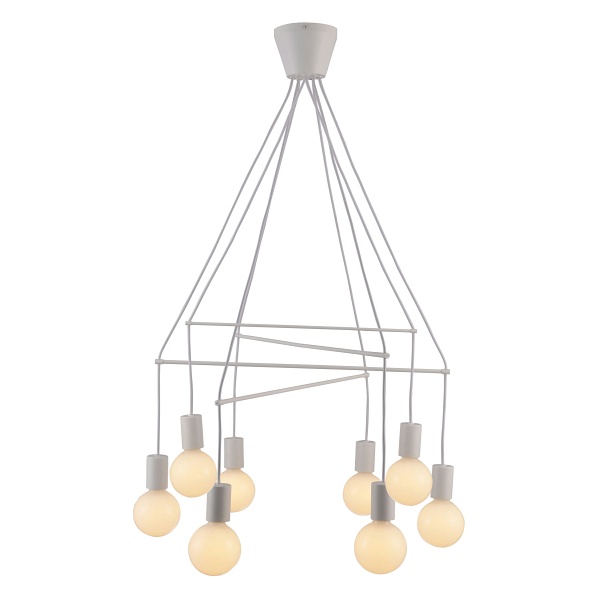 Alto Lampa Wisząca 8X40W E27 Biały Matowy Candellux