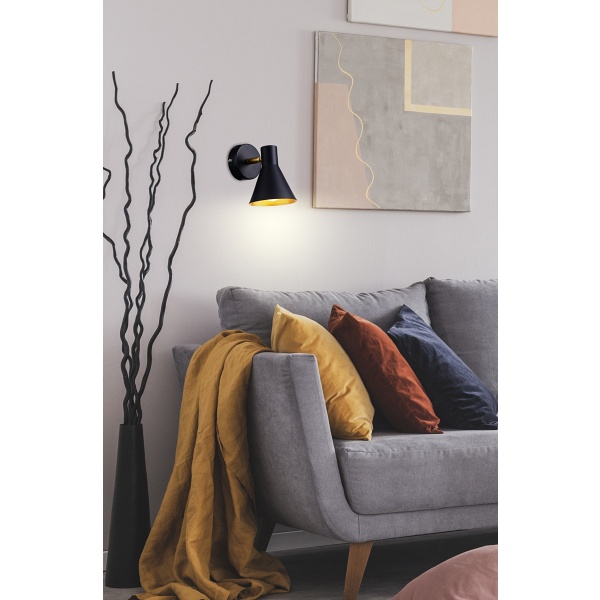 Less Lampa Kinkiet 1X40W E14 Czarny Matowy Candellux