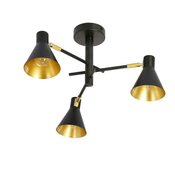 Less Lampa Wisząca 3X40W E14 Czarny Matowy Candellux