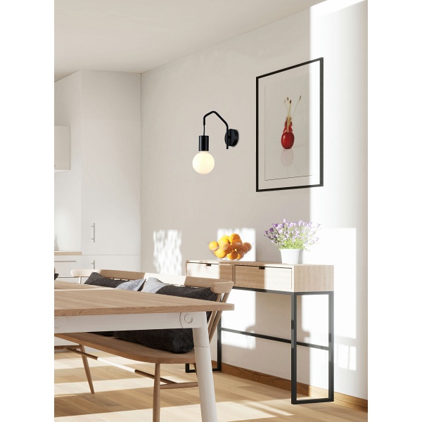 Basso Lampa Kinkiet 1X40W E27 Czarny Matowy Candellux