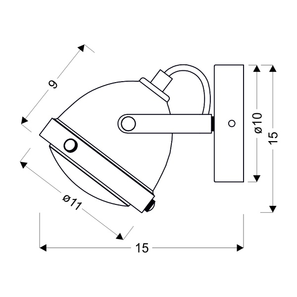 Frodo Lampa Kinkiet 1X40W Gu10 Rdzawy Candellux